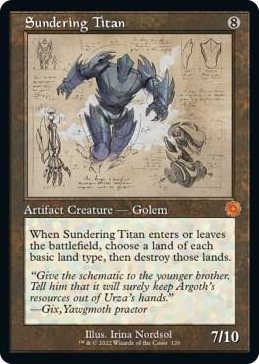 0120 Sundering Titan (Schematic) M The Brothers' War: Retro Frame Artifacts