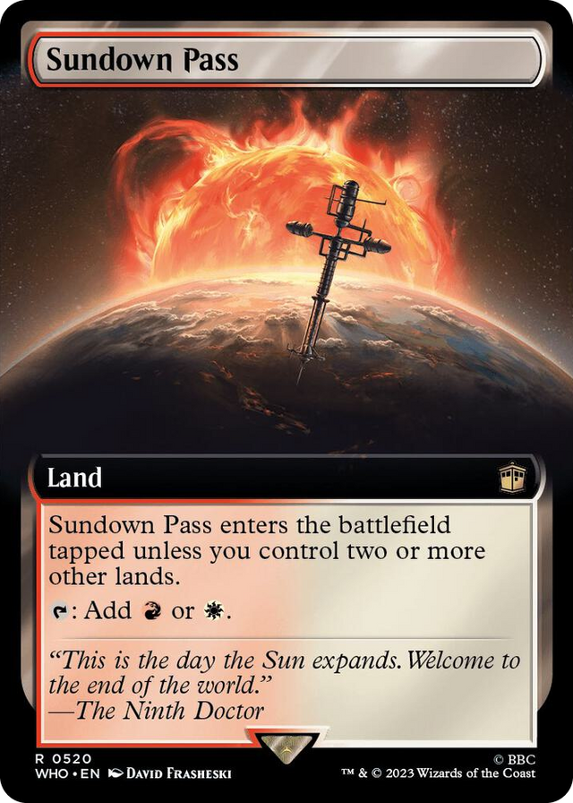 0520 Sundown Pass (Extended Art) R Universes Beyond: Doctor Who