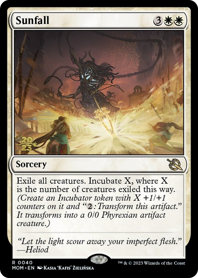 0040 Sunfall R Prerelease Cards