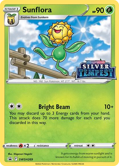 0269 Sunflora - SWSH269 (Prerelease) Promo Sword & Shield Promo Cards