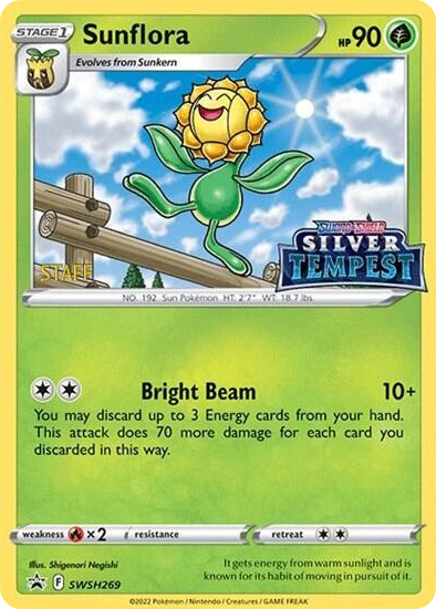 0269 Sunflora - SWSH269 (Prerelease) [STAFF] Promo Sword & Shield Promo Cards