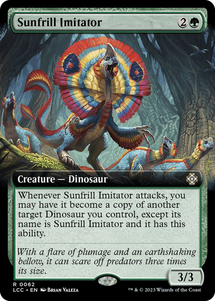 Sunfrill Imitator (Extended Art) #62 R - Commander: The Lost Caverns of Ixalan Pokemon card