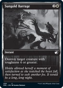 0036 Sungold Barrage C Innistrad: Double Feature