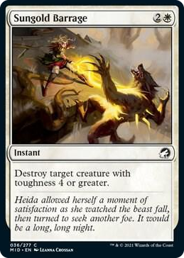 0036 Sungold Barrage C Innistrad: Midnight Hunt