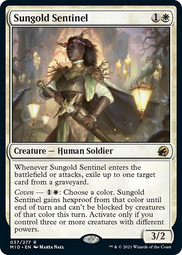 0037 Sungold Sentinel R Innistrad: Midnight Hunt