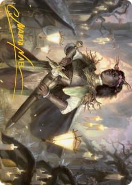 0020 Sungold Sentinel Art Card (Gold-Stamped Signature) S Art Series: Innistrad: Midnight Hunt