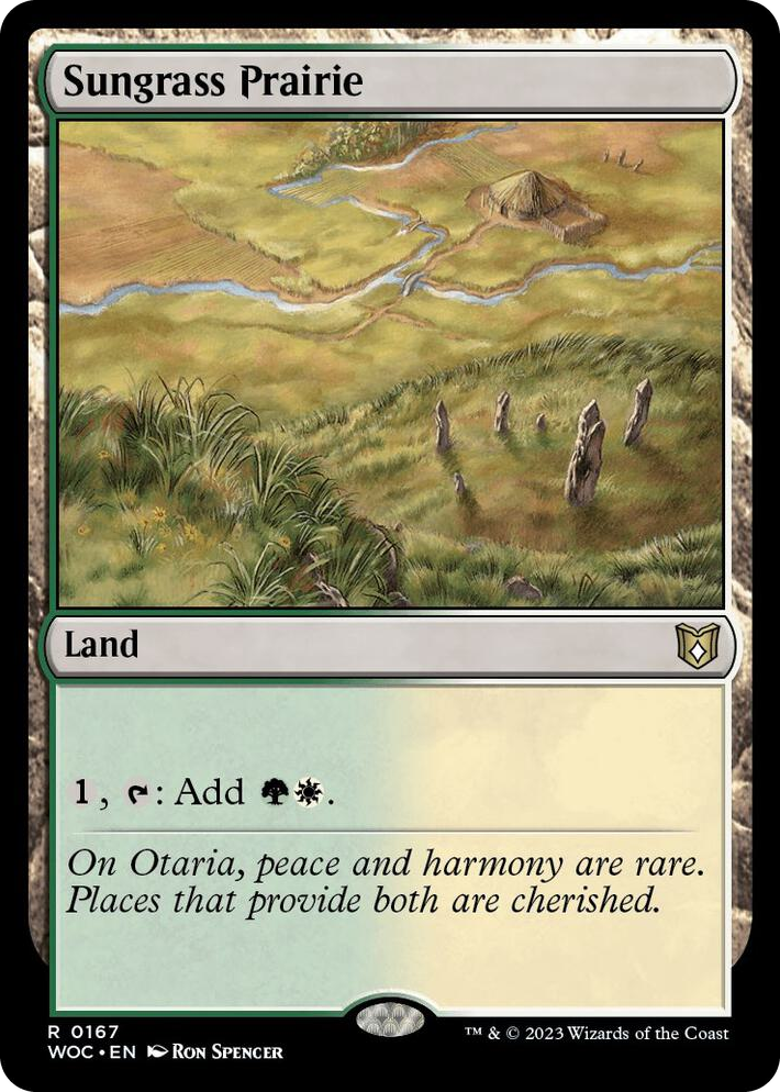 0167 Sungrass Prairie R Commander: Wilds of Eldraine