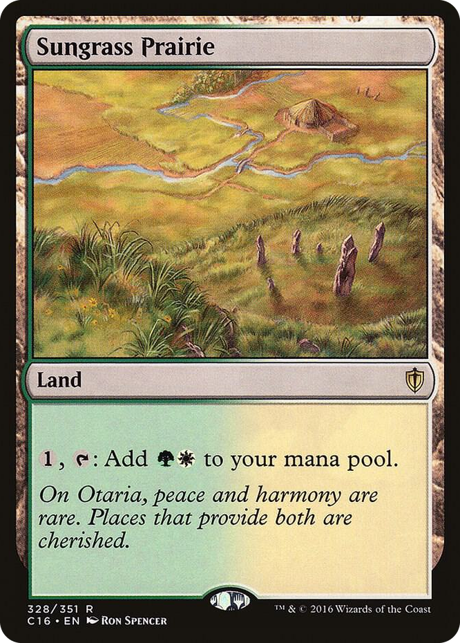 Sungrass Prairie #328 R - Commander 2016 Pokemon card