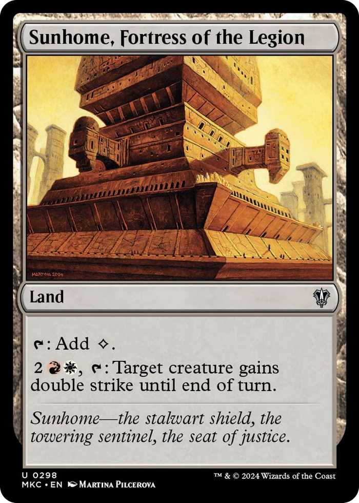 Sunhome, Fortress of the Legion #298 U - Commander: Murders at Karlov Manor Pokemon card