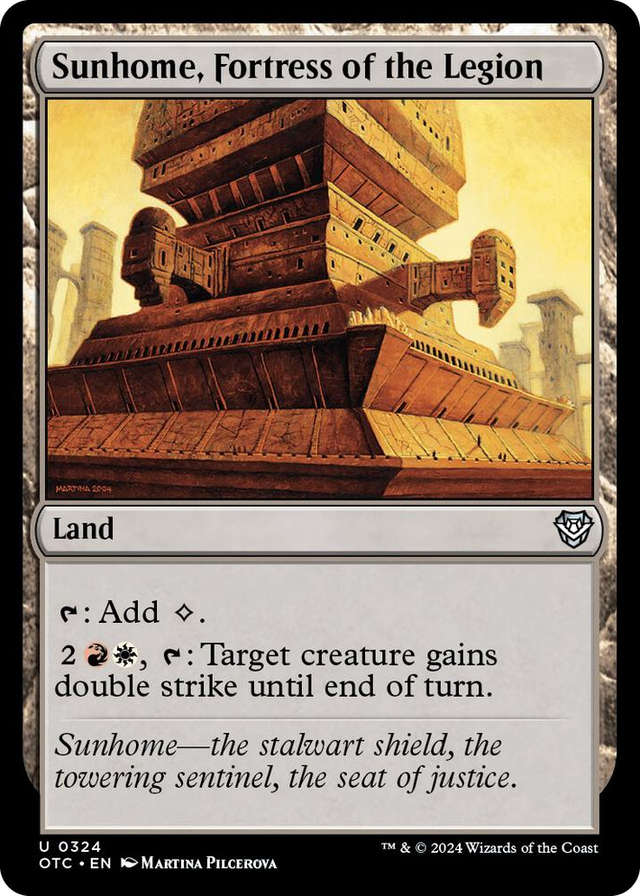 0324 Sunhome, Fortress of the Legion U Commander: Outlaws of Thunder Junction