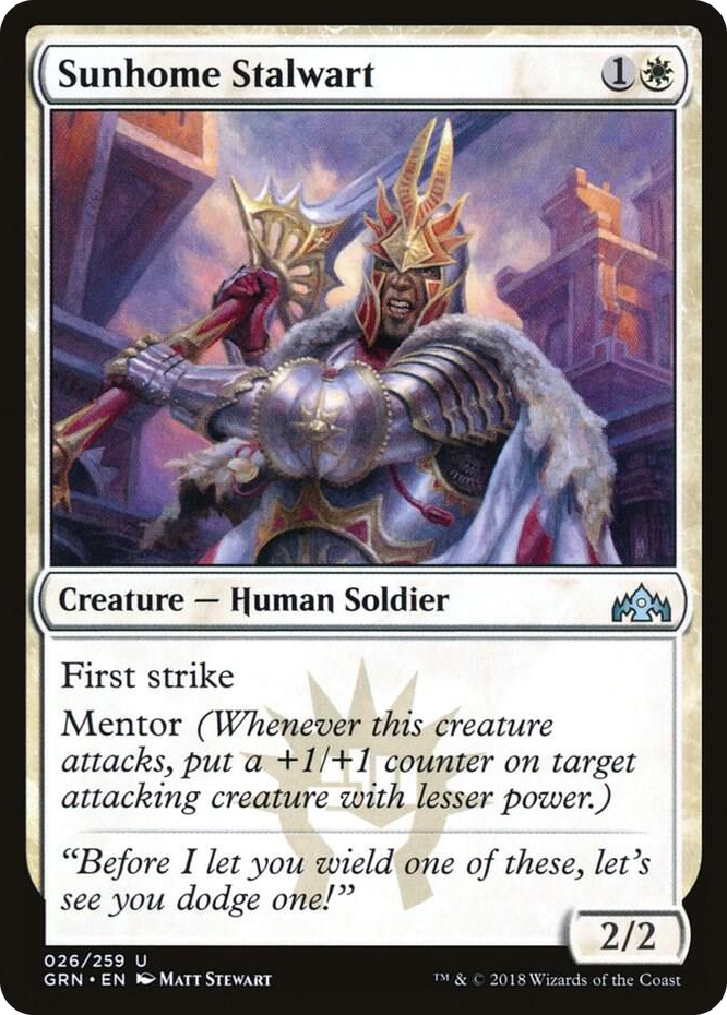 0026 Sunhome Stalwart U Guilds of Ravnica