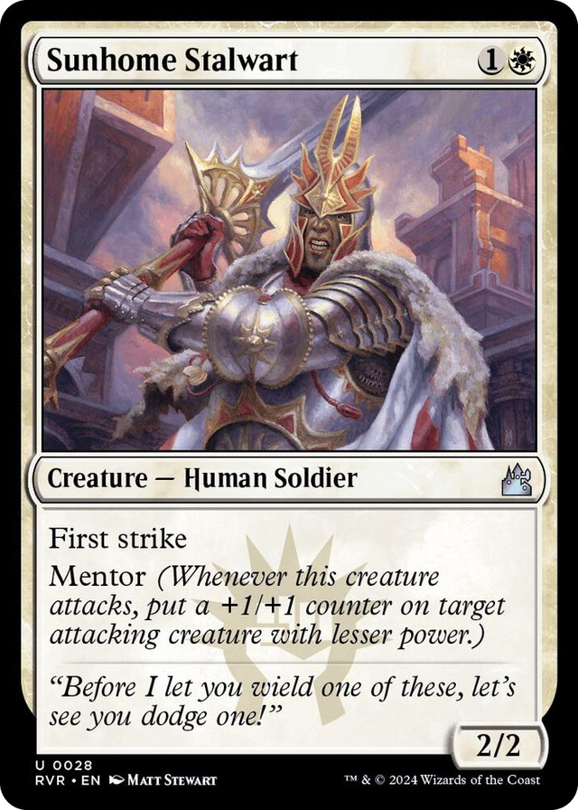 0028 Sunhome Stalwart U Ravnica Remastered