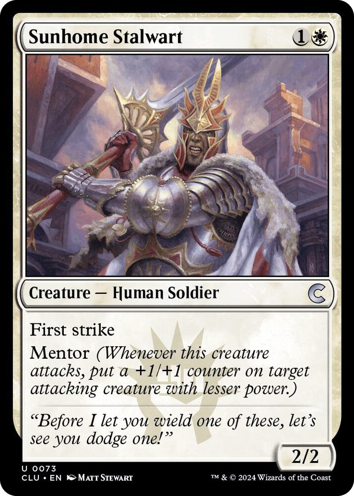 0073 Sunhome Stalwart U Ravnica: Clue Edition