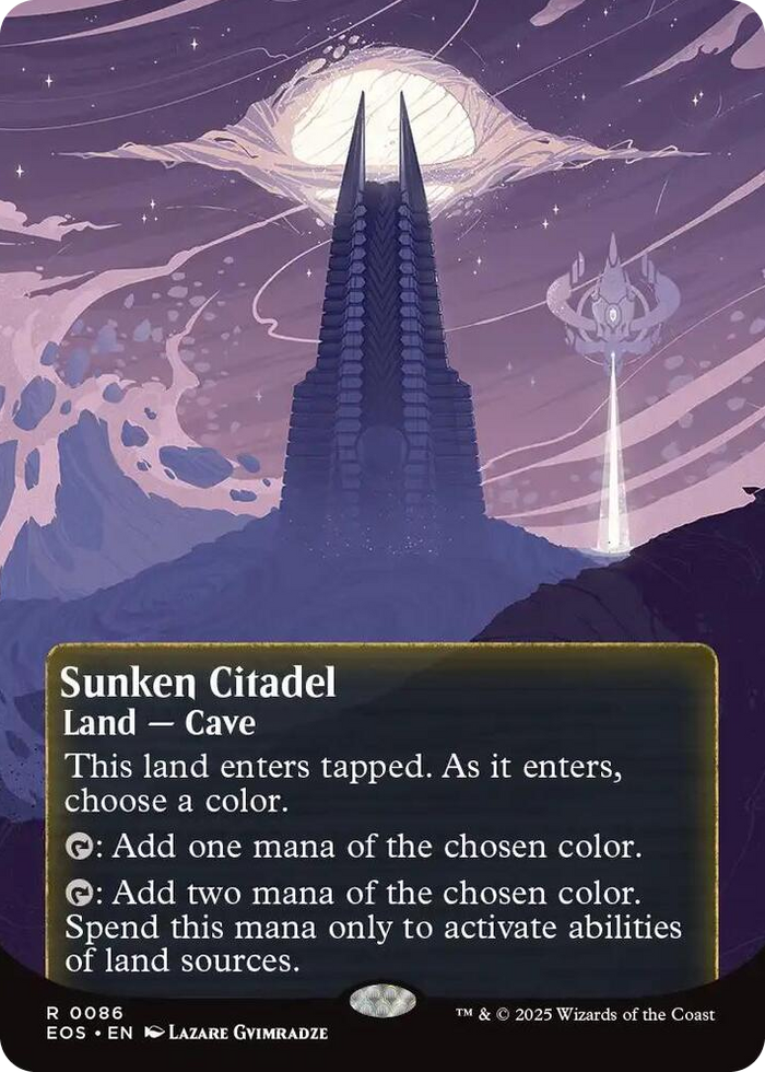 Sunken Citadel (0086) (Borderless) #86 R - Edge of Eternities: Stellar Sights Pokemon card