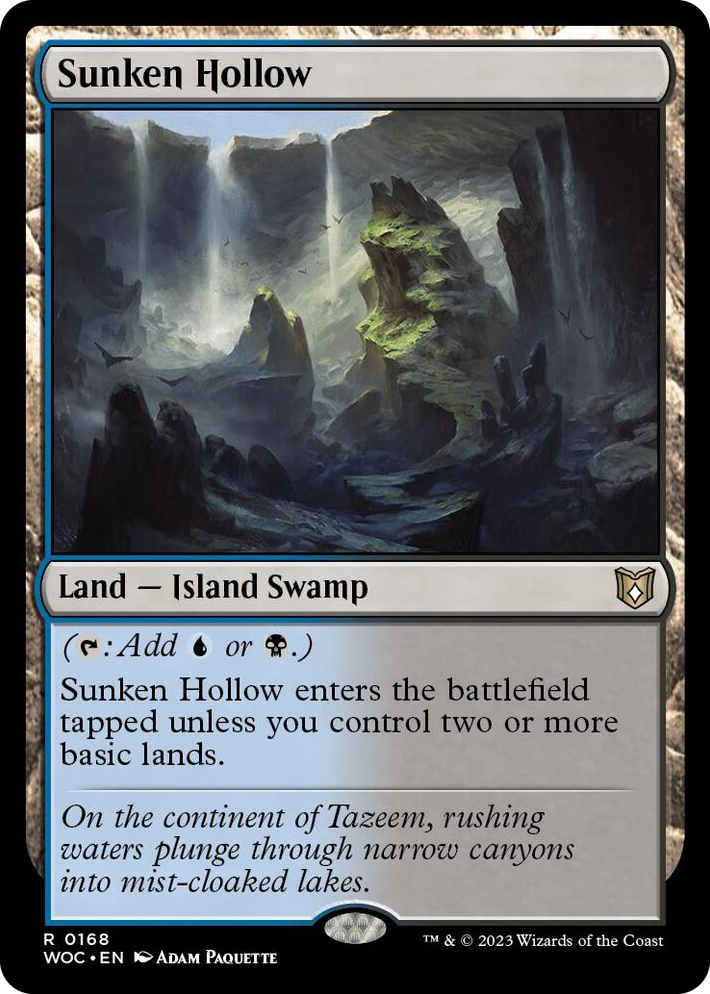 0168 Sunken Hollow R Commander: Wilds of Eldraine