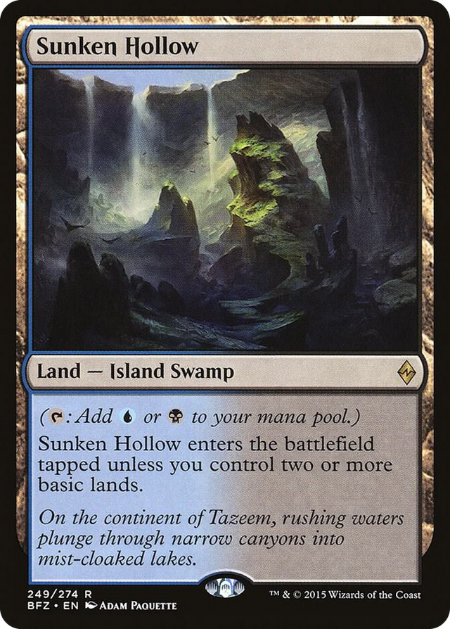 0249 Sunken Hollow R Battle for Zendikar