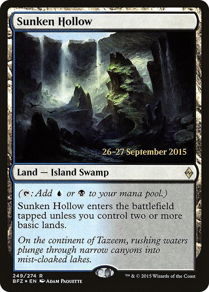 Sunken Hollow #249 R - Prerelease Cards Pokemon card