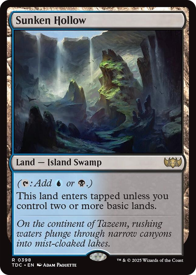 0398 Sunken Hollow R Commander: Tarkir: Dragonstorm