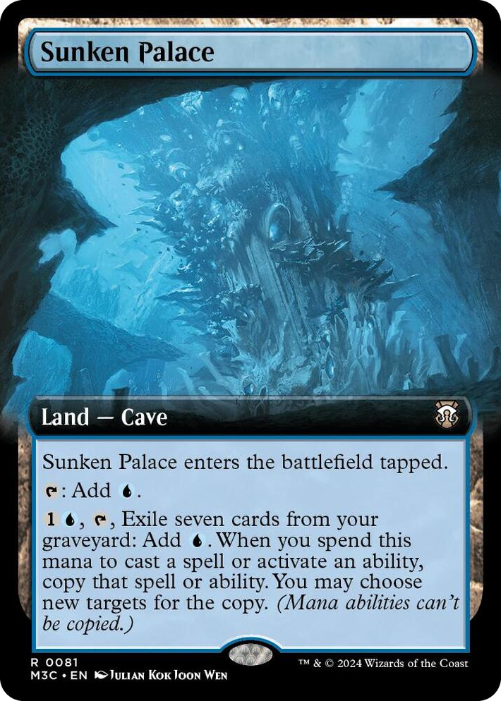 0081 Sunken Palace (Extended Art) R Commander: Modern Horizons 3