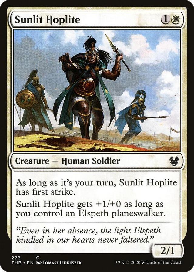 0273 Sunlit Hoplite C Theros Beyond Death