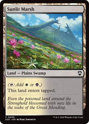 0409 Sunlit Marsh C Commander: Secrets of Strixhaven