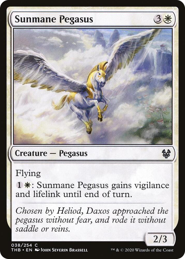 0038 Sunmane Pegasus C Theros Beyond Death