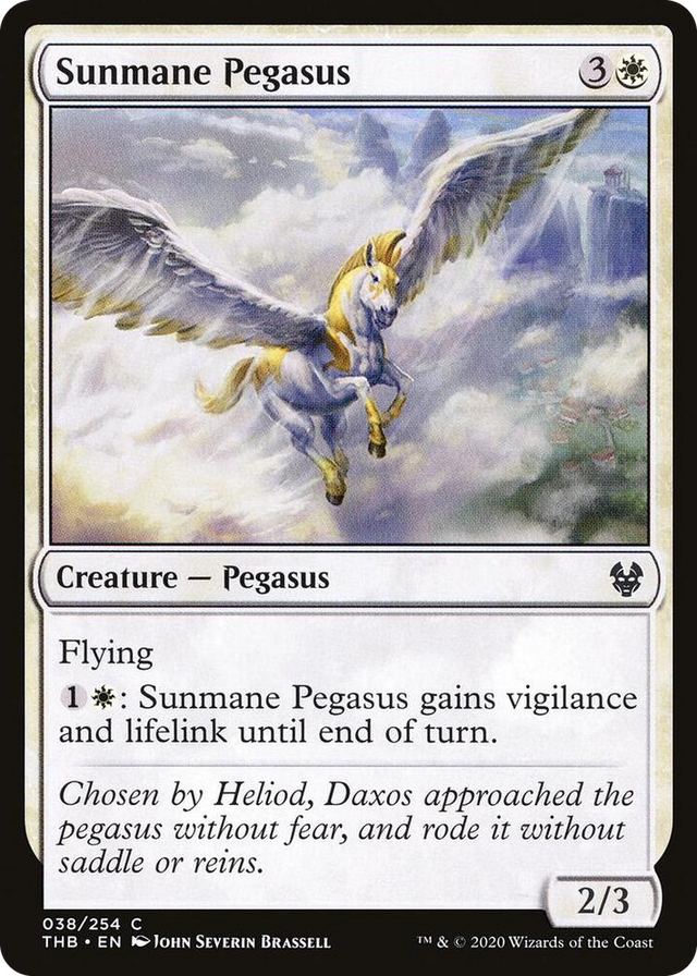 0038 Sunmane Pegasus C Theros Beyond Death