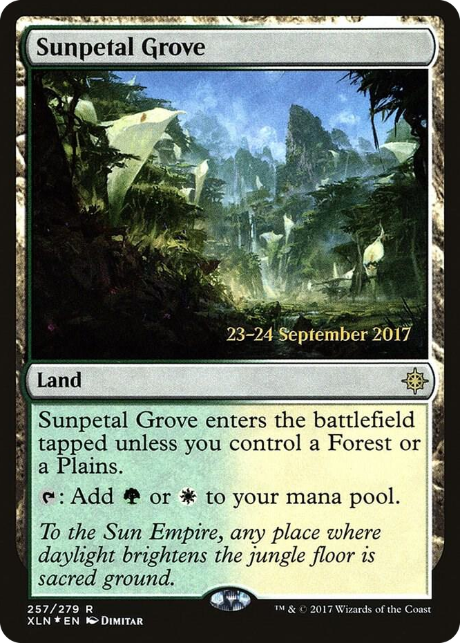 0257 Sunpetal Grove R Prerelease Cards
