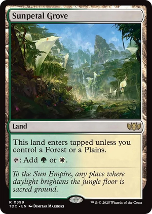 0399 Sunpetal Grove R Commander: Tarkir: Dragonstorm