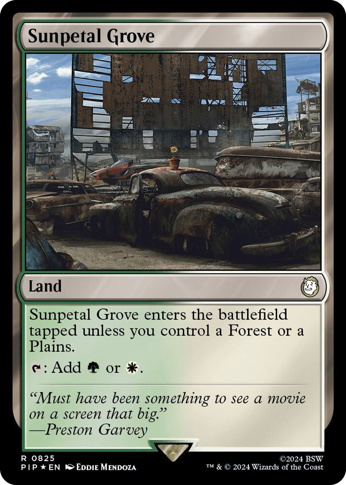 0825 Sunpetal Grove (Surge Foil) R Universes Beyond: Fallout
