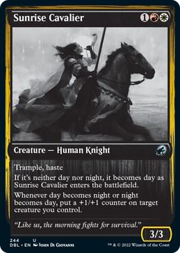 Sunrise Cavalier #244 U - Innistrad: Double Feature Pokemon card