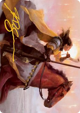 0069 Sunrise Cavalier Art Card (Gold-Stamped Signature) S Art Series: Innistrad: Midnight Hunt