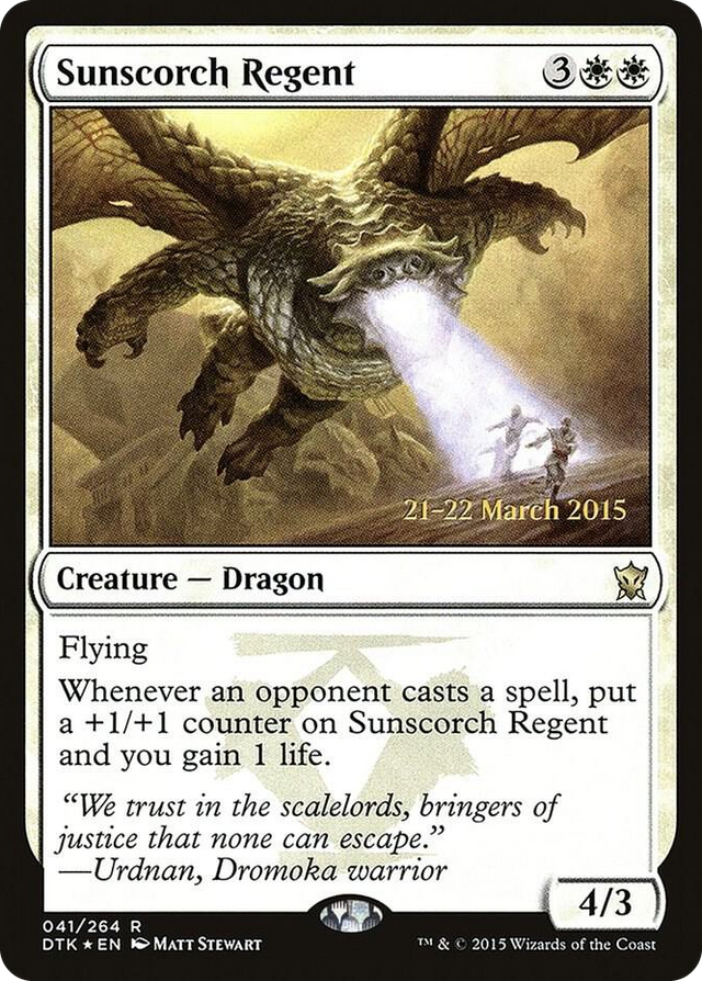 0041 Sunscorch Regent R Prerelease Cards