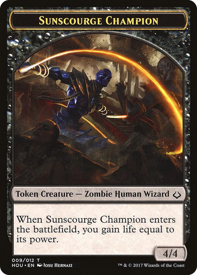 0009 Sunscourge Champion Token T Hour of Devastation