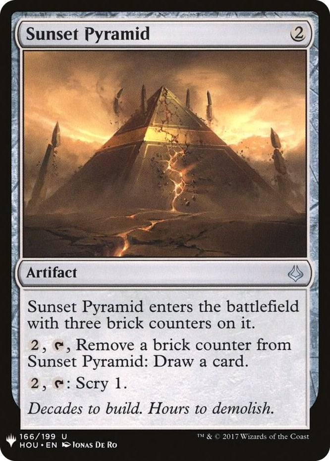 Sunset Pyramid #166 U - The List Reprints Pokemon card