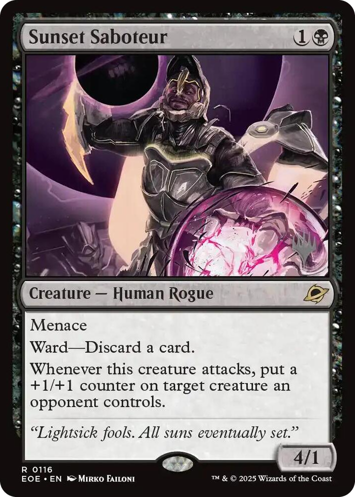 0116 Sunset Saboteur R Promo Pack: Edge of Eternities