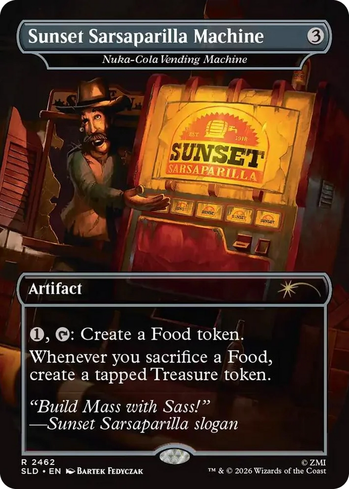 2462 Sunset Sarsaparilla Machine - Nuka-Cola Vending Machine R Secret Lair Drop Series