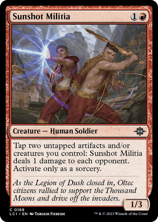 0168 Sunshot Militia C The Lost Caverns of Ixalan