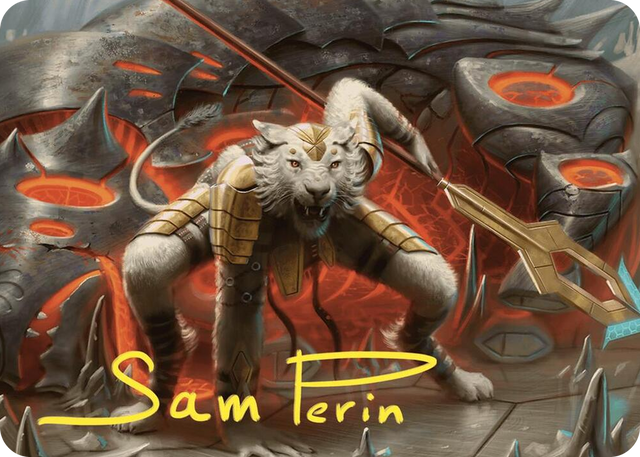 0004 Sunspear Shikari Art Card (Gold-Stamped Signature) S Art Series: Commander Masters