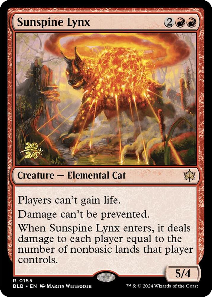 0155 Sunspine Lynx R Prerelease Cards