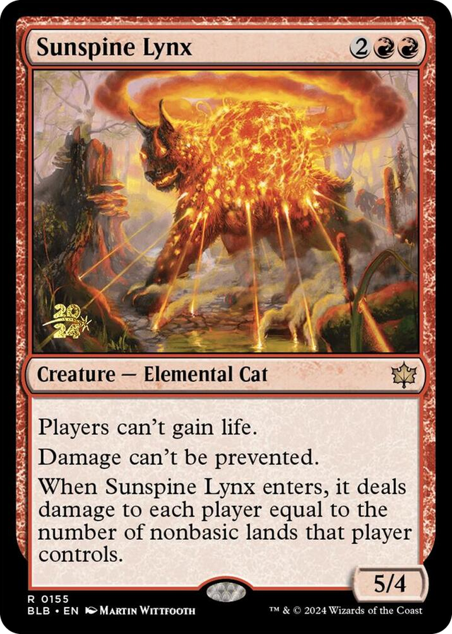 0155 Sunspine Lynx R Prerelease Cards