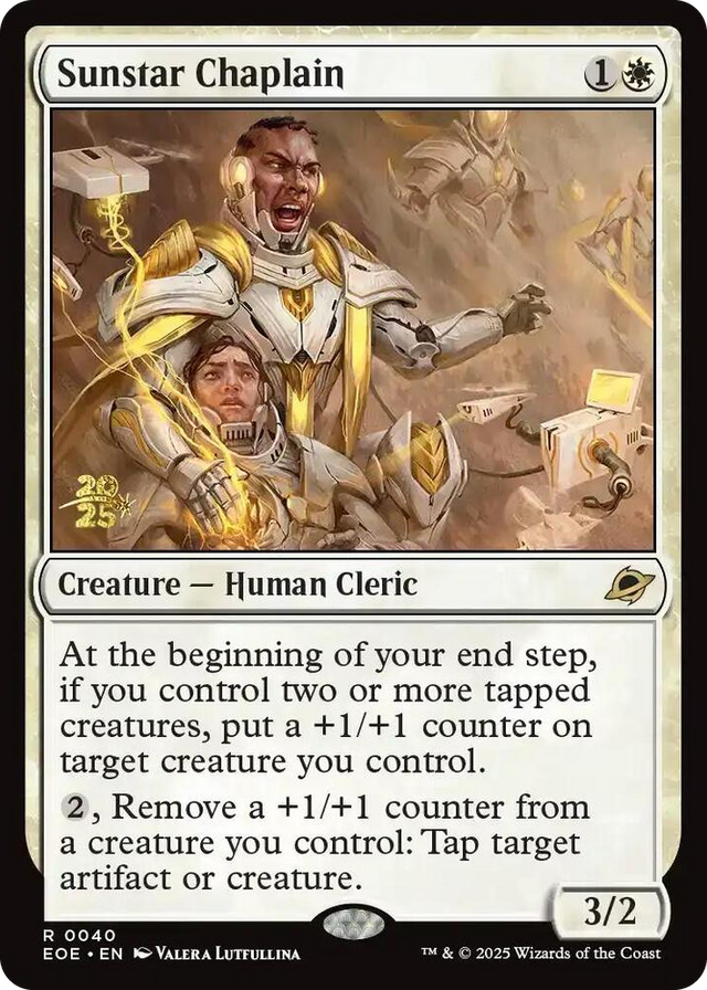 0040 Sunstar Chaplain R Prerelease Cards