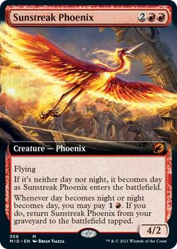 0359 Sunstreak Phoenix (Extended Art) M Innistrad: Midnight Hunt