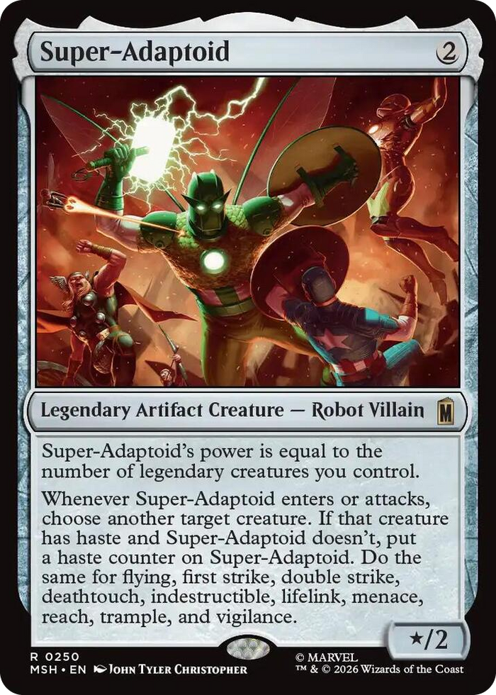 Super-Adaptoid #250 R - Marvel Super Heroes Pokemon card