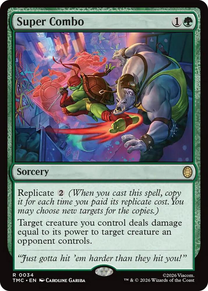 Super Combo #34 R - Commander: Teenage Mutant Ninja Turtles Pokemon card
