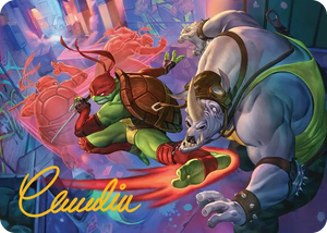 0044 Super Combo Art Card (Gold-Stamped Signature) S Art Series: Teenage Mutant Ninja Turtles