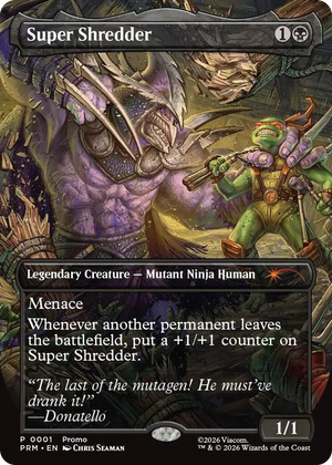 0001 Super Shredder (Borderless) P Unique and Miscellaneous Promos