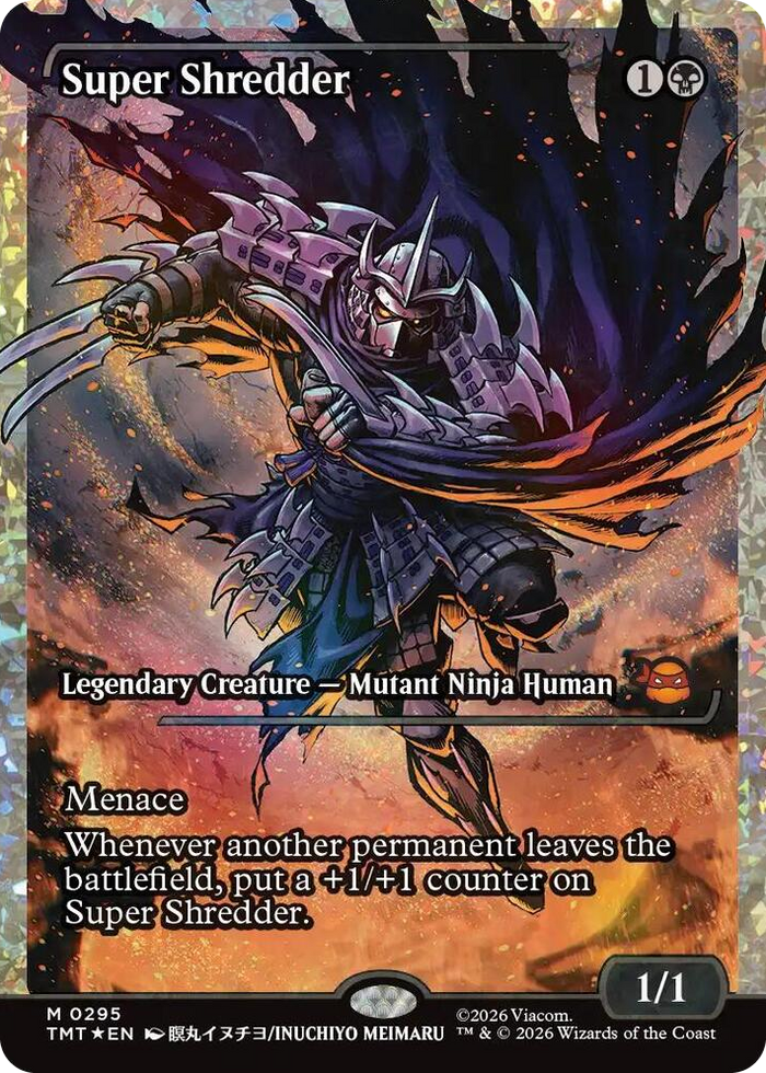 Super Shredder (Showcase) (Fracture Foil) #295 M - Teenage Mutant Ninja Turtles Pokemon card