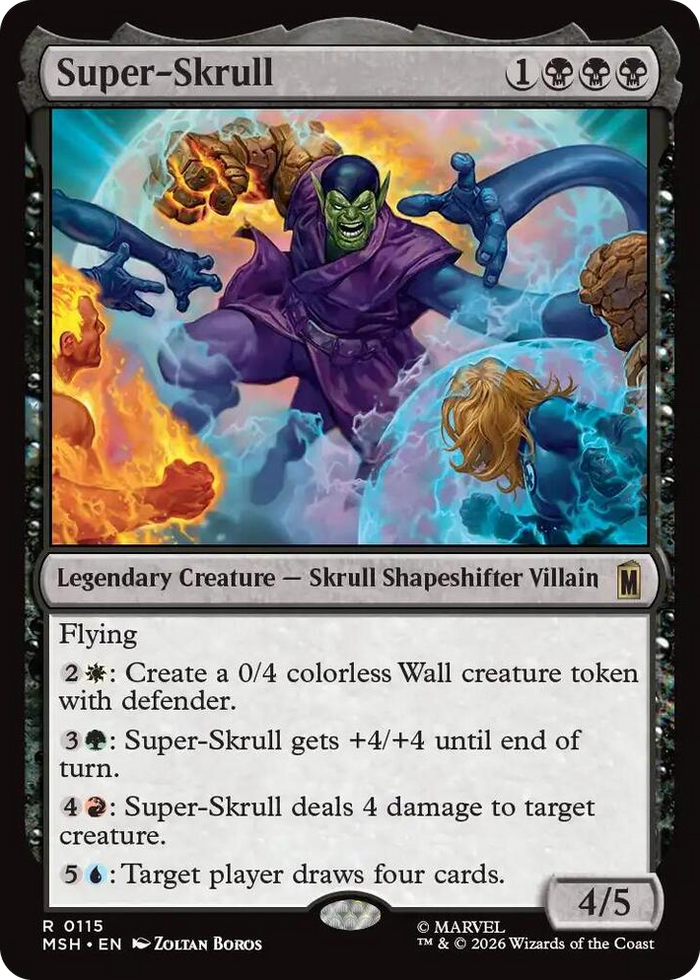Super-Skrull #115 R - Marvel Super Heroes Pokemon card