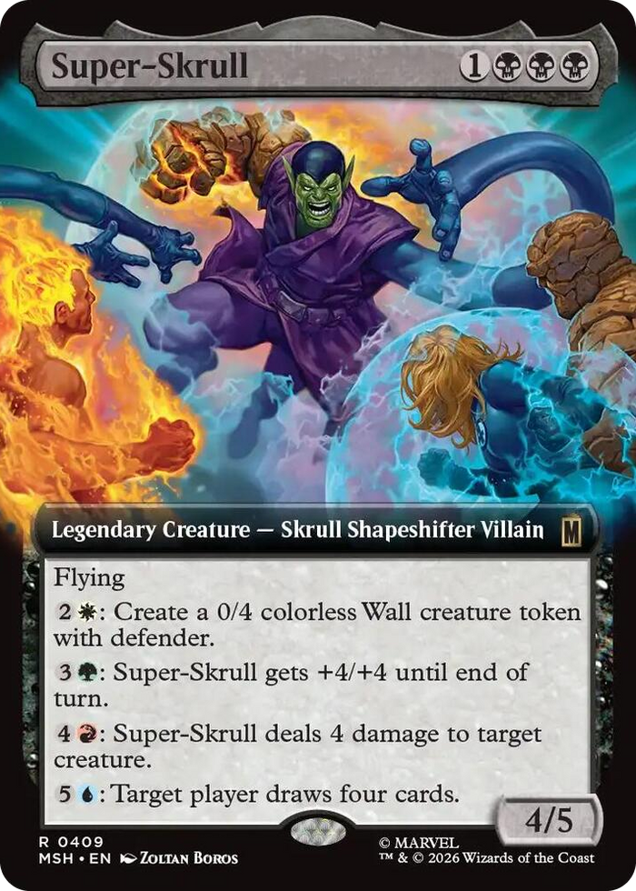 Super-Skrull (Extended Art) #409 R - Marvel Super Heroes Pokemon card